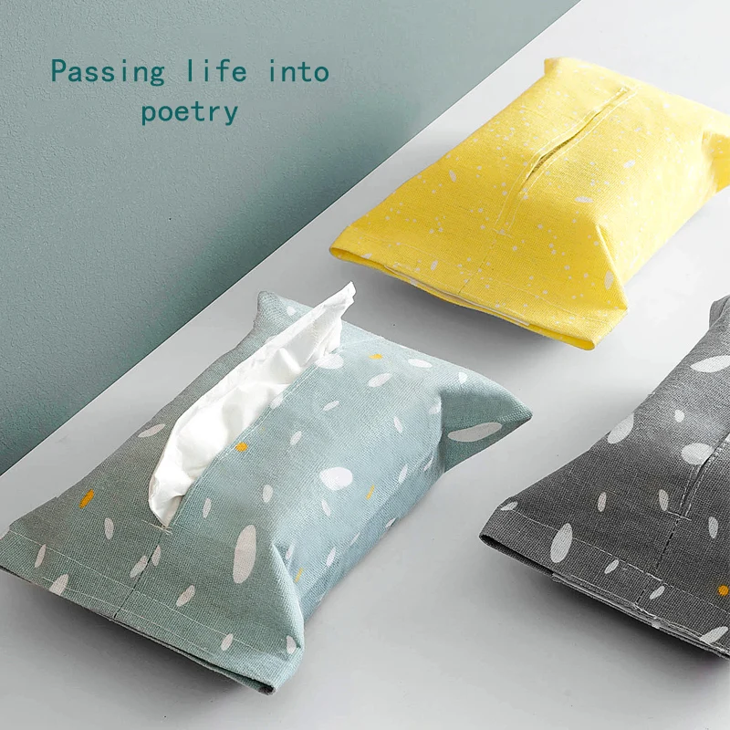 24*17cm Waterproof Cloth Table Decoration Home Car Storage Tissue Case Office Decor | Дом и сад