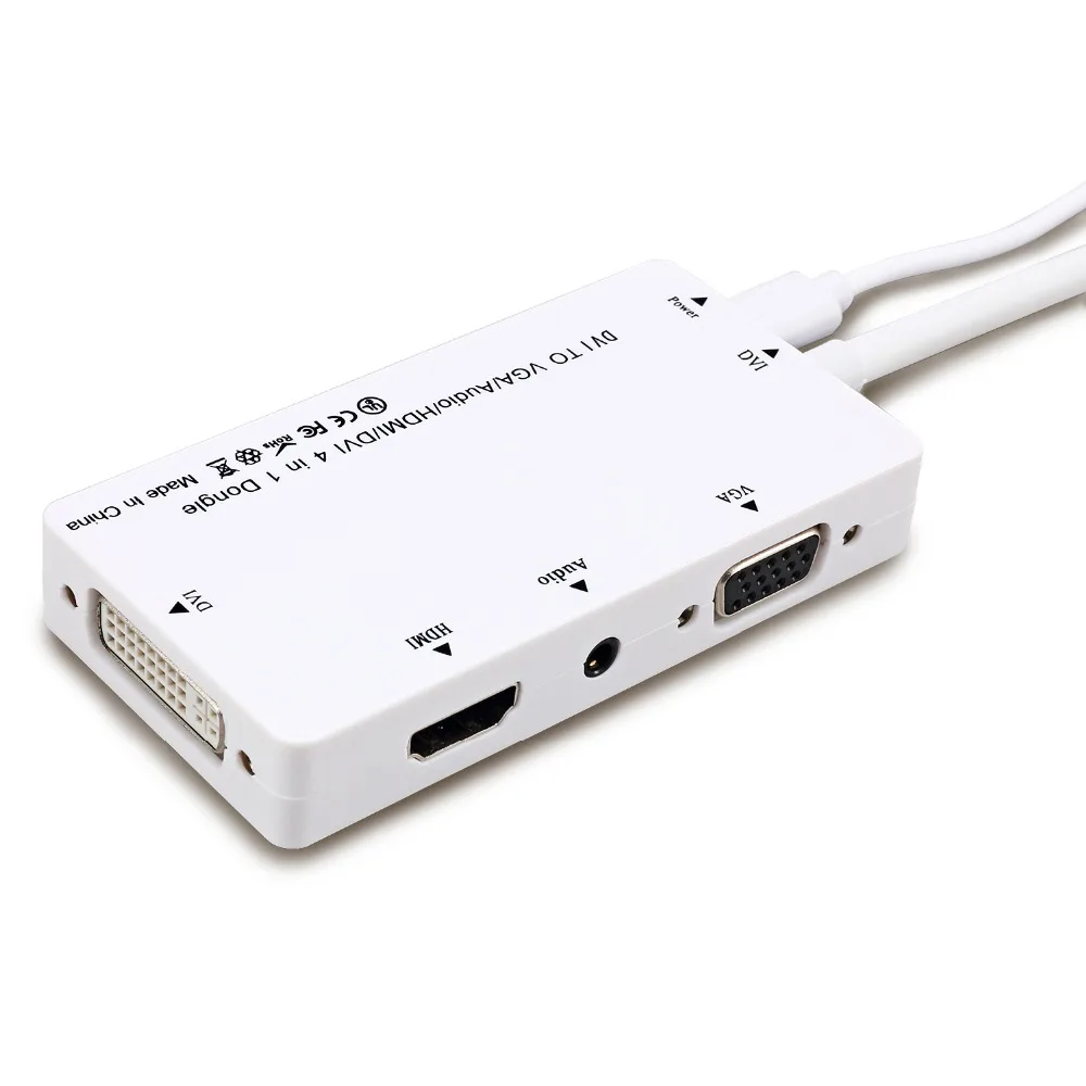 Dvi 24 + 1 для конвертер-Переходник VGA dvi hdmi 4 к адаптер 3,5 мм jack и видео кабель hdmi концентратор многопортовый 4in1 конвертер для HDTV мониторы