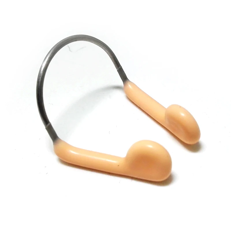 

E1083 New Soft comfortable Durable Steel wire Nose Clip for Swimming & Diving elastic adjustable Hot sale 20PCS