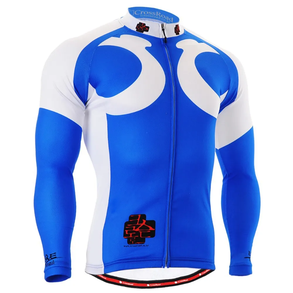 Мужская одежда для велоспорта Свободный стиль океан цвет длинный рукав бег Велоспорт Топы быстропоглощающие велосипедные спортивные колготки рубашки