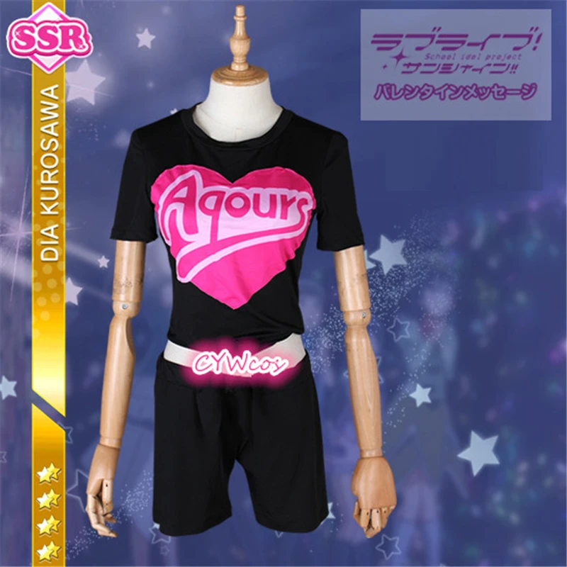 Customized Love Live Sunshine Aqours Kurosawa Dia Miracle Wave карнавальный костюм Униформа Рождественский