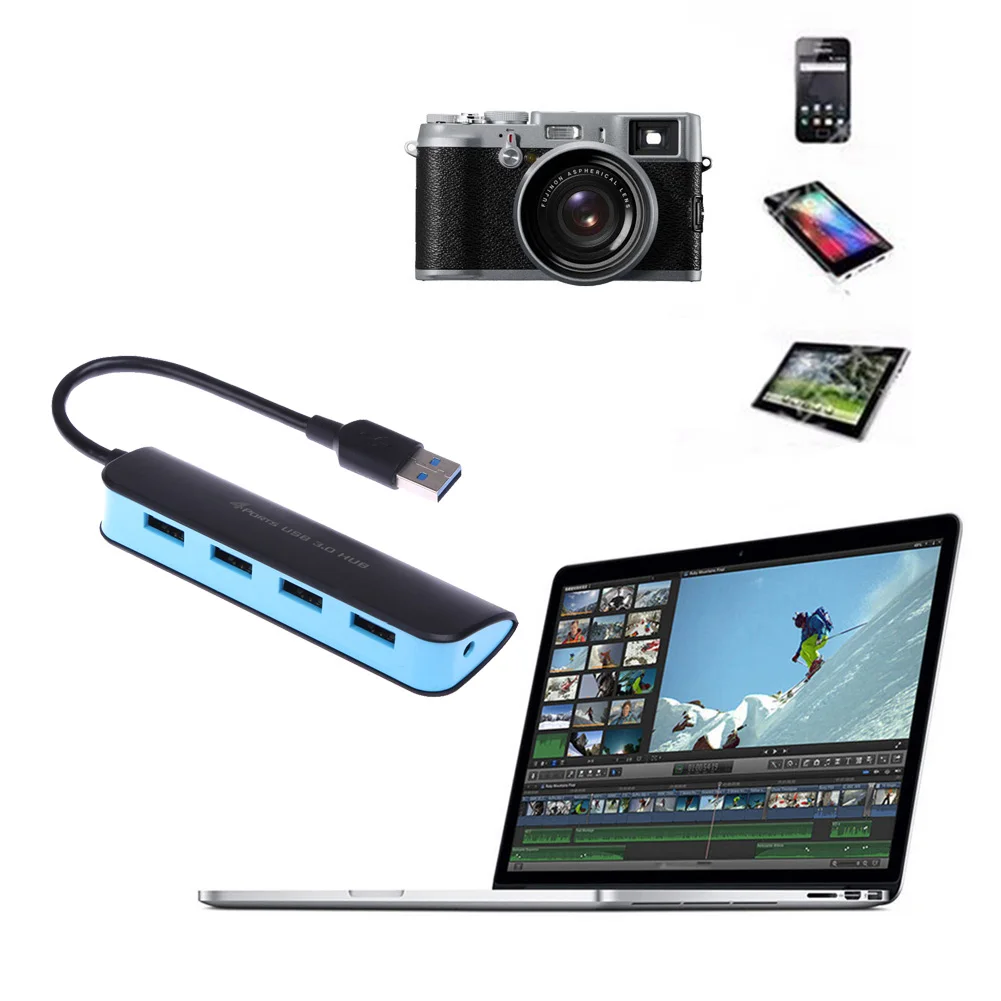 5 جيجابت ميناء usb 3.0 متعددة محور الخائن محول فائقة السرعة usb hub لأجهزة الكمبيوتر pc محور usb عالية الطاقة محول
