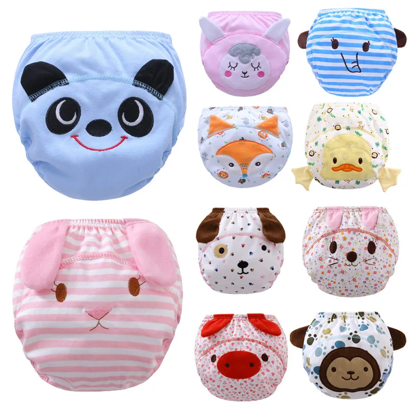 

New Cute Pig 1Pcs Cute Baby Diapers Reusable Nappies Washable Infants Children Baby Cotton Training Pants Panties Nappy Changing
