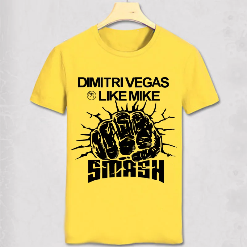 

New Design Men T-shirt DJ Dimitri Vegas Like Mike T Shirts Cotton Men's Clothing Summer Fashion O Neck Top Tees Short Sleeve Tee