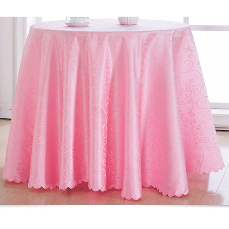  Jacquard Printed Floral Tablecloth Round Table Cloth Restaurant Hotel Table Cover Event Banquet Tab