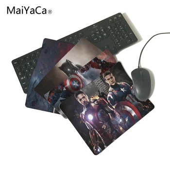 

MaiYaCa 2018 Capt America versus iron man News Sell New Small Size Mouse Pad Non-Skid Rubber Pad Speed version of the game mous