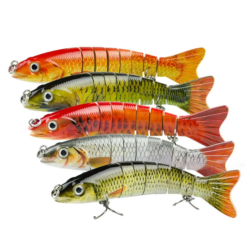 

1PC 6.1 Trout Fishing Lure 8 Segment Swimbait Artificial Crankbait Slow Sinking Hard Fish Bait Fishing Lure Tackle Pesca ML05D-Y