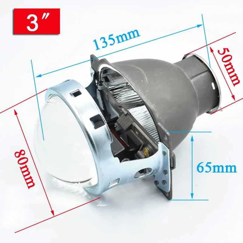 Супер яркий 3," H7 Q5 объектив проектора Koito Bi-xenon для автомобильных фар с помощью ксеноновой лампы H7 спрятанная фара