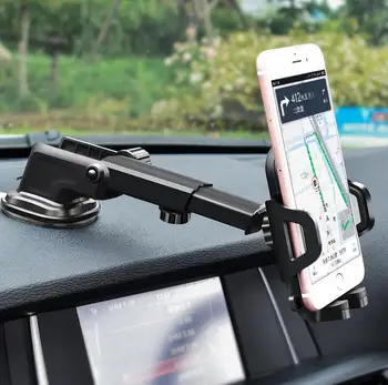 

Free Shipping automatic lock bracket navigation baton long rod telescopic multi-function mobile phone car bracket for Phone