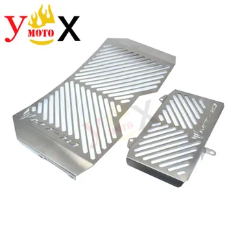 

Silver Motorcycle Grille Radiator Cover Guard Protector Coolant System Net For YAMAHA MT-10 MT10 FZ-10 FZ10 MT10 2016-2017