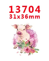 13704 30 шт плоское украшение из смолы Мультяшные полимерные pr13654 - Цвет: 13704