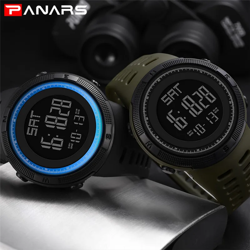 

New Trend Fashion Digital Watch Men Sports Electronic Watch Military Waterproof LED Watch Outdoor Shock For Running Chronograph
