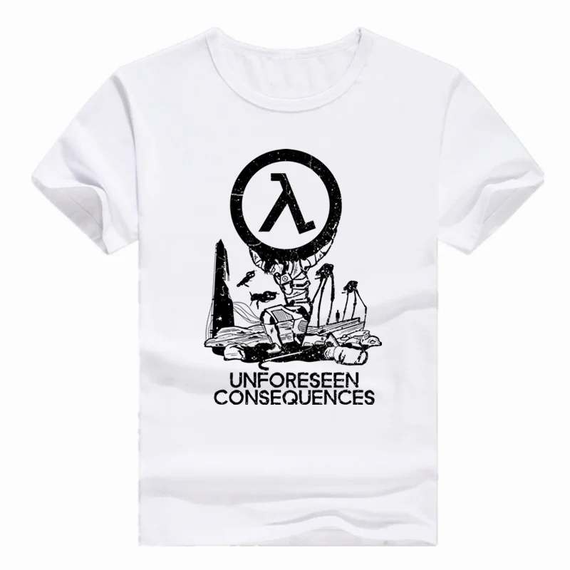 Asian Size Print Half Life 3 Game T-shirt Summer Casual Short sleeve O-Neck Tshirt For Men And Women HCP519