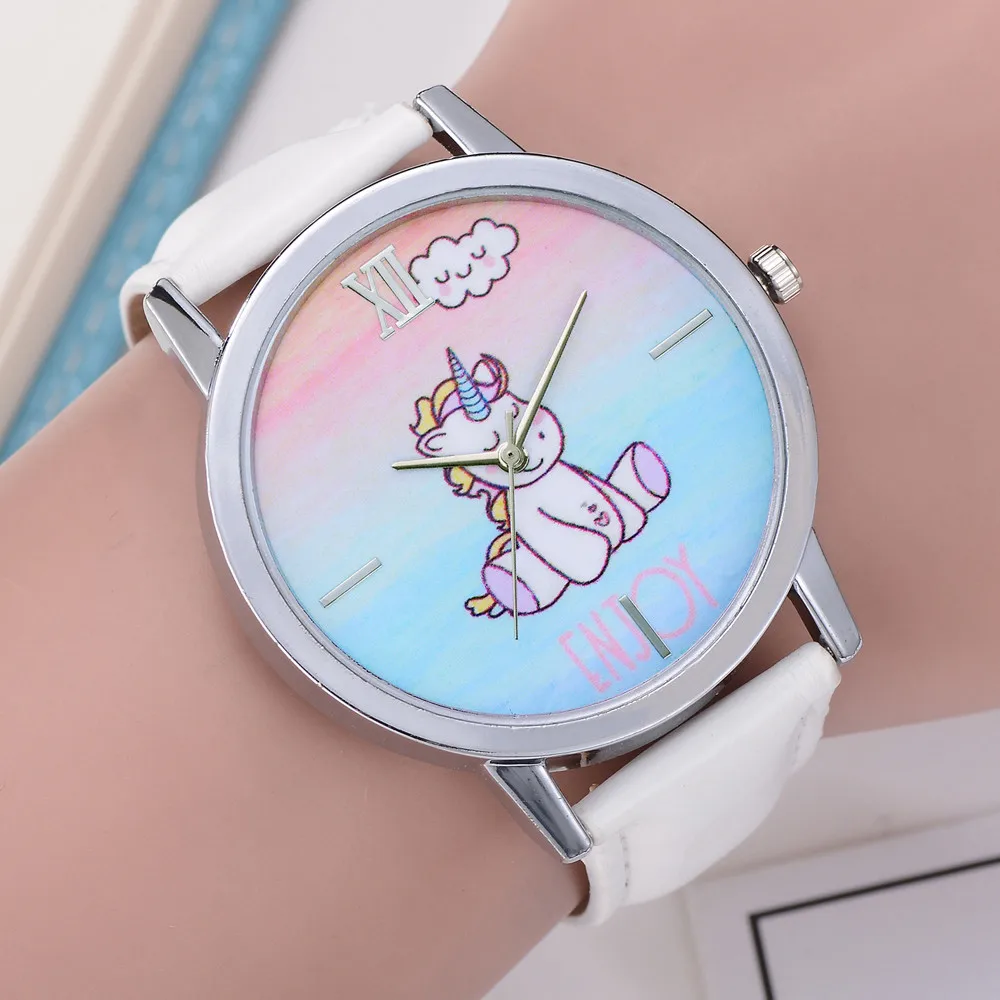 

Women's Kid's Cartoon Wrist Watches Ladies Girls Cute Lovely Cute Animal Dial Analog Alloy Quartz Wristwatch Female Clock A75