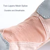 Ballet Shoes Dance Shoes for Women Girls Dance Academy Three Soft Split Sole Stretch Fabric Mesh Splice Dancing Slippers 6