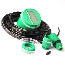 Green Durable Electronic Irrigation Timer Automatic Garden Irrigation Program Sprinkler Control Timer Home Irrigation Set
