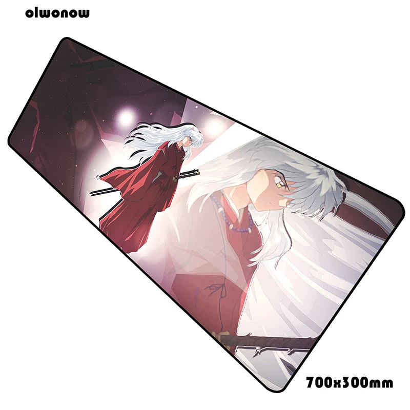 Inuyasha коврик для мыши 700x300x3 мм большая компьютерная мышь игровой мат геймпад пк Хэллоуин игровая мышь стол коврик офис padmouse