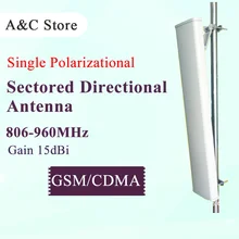 CDMA GSM 900MHz 15dB секторная Направленная панельная антенна 806~ 960mhz Антенна Одиночная поляризация наружная антенна ap секторная антенна