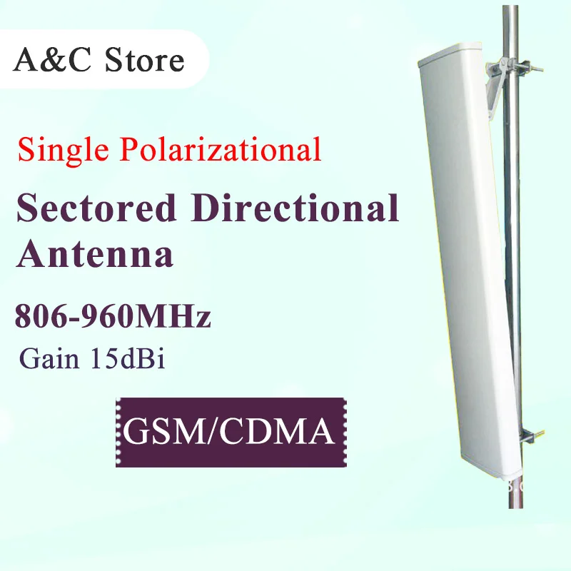 CDMA GSM 900MHz 15dB sectored directional panel antenna 806~960mhz single polarization outdoor ap sector | Мобильные телефоны и