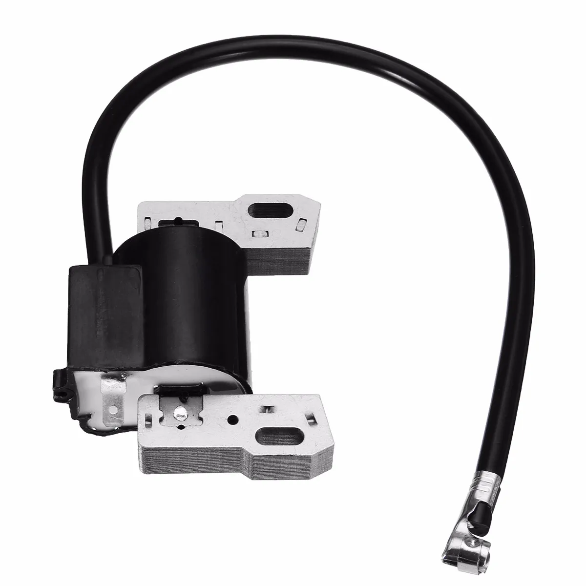 Bobina de encendido de plata negra para Briggs Stratton 691060 se adapta a la pieza de repuesto del sistema de encendido de los motores Intek V-Twin 18-2hp