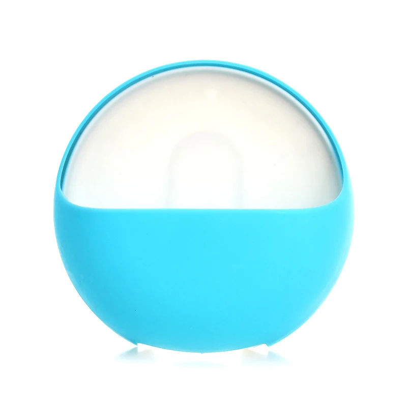 WHISM пластиковая настенная присоска для ванной Съемная присоска контейнер зубная щетка Зубная паста держатель круглая мыльная коробочка, мыльница бритва - Цвет: Blue