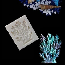 Dxry Blue Sea Style Coral Seaweed Silicone Mold Cake Decorating Tools Sugar Fondant Chocolate Mold