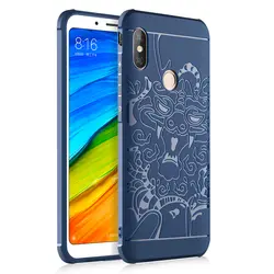 Роскошные силиконовый чехол для глобального версии Xiaomi Redmi Note 5 Чехол 3D резные матовая ТПУ Мягкая задняя крышка для Xiaomi redmi Note 5 Pro