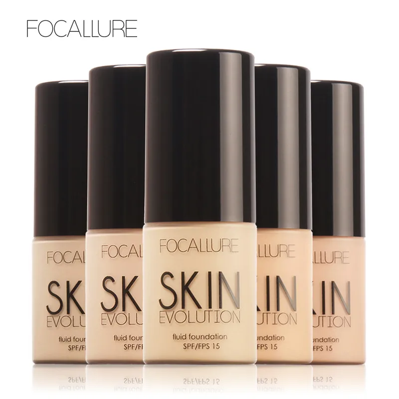 

FOCALLURE Face Foundation Makeup Base Liquid Concealer Moisturizer Oil-control Whitening Waterproof Professional Cosmetics