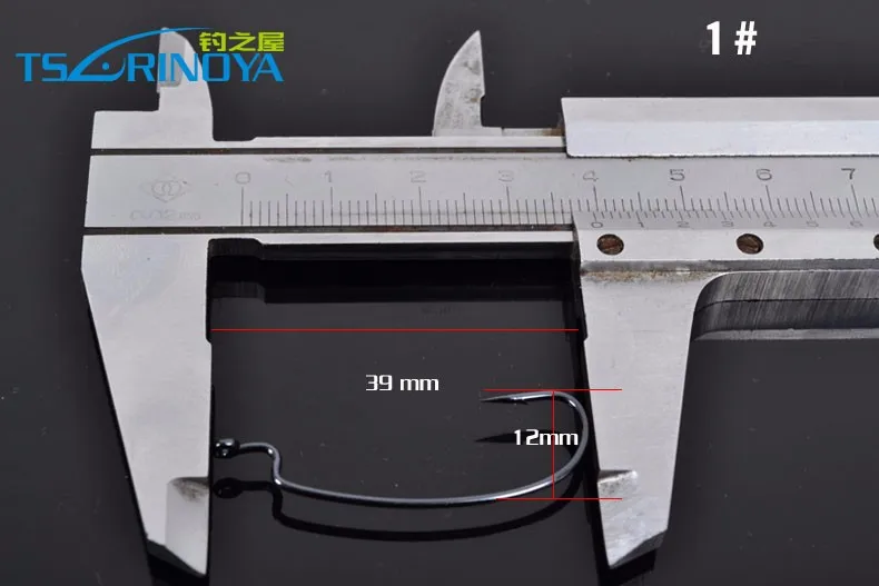 Tsurinoya 20 шт./лот 1 #2/0 # Размеры узкий живот кривошипно колючей крючок для поддельные приманки без весы De Pesca интимные аксессуары Рыбалка снасти