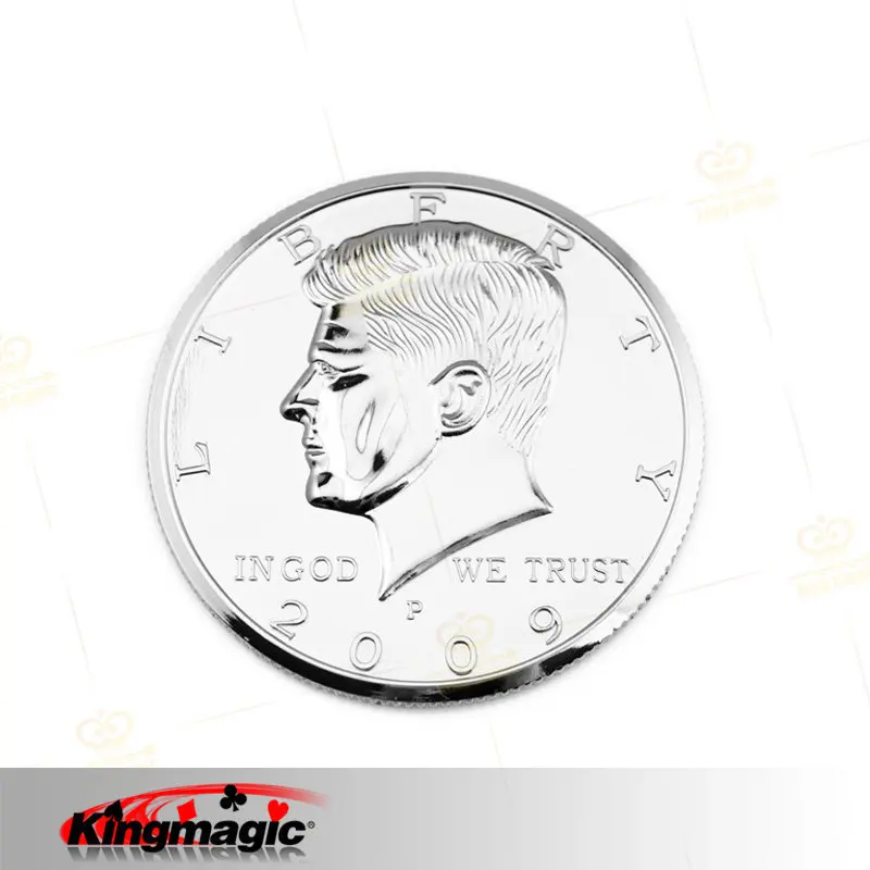 

Big Coin (Half Dollar) Sliver Color 3" Large Coin Super Bright Big Coin Magic Props