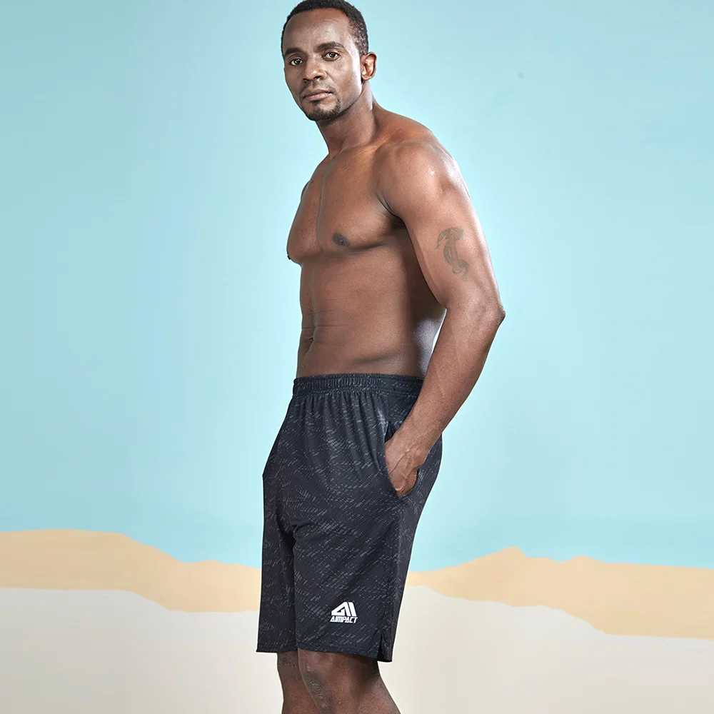 Man Active Fitness Training Workout Running Track Shorts (14)