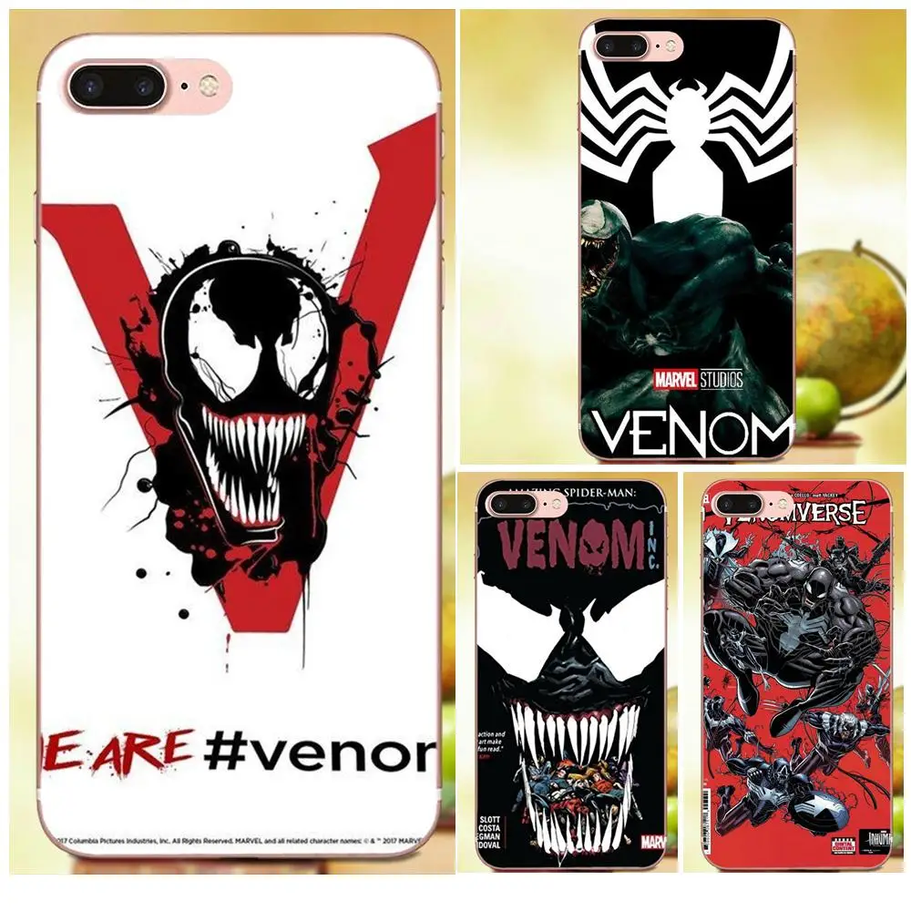 Новый тонкий чехол Marvel Venom 2018 с логотипом фильма для Huawei Mate 7 8 9 10 P7 P8 P9 P10 P20 Lite Plus Pro GR5 P Smart 2017|Чехлы-накладки| |