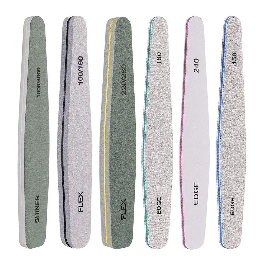 

Makartt 6Pcs Nail File Set Nail Buffer Nail Polish for Acrylic Gel Emery Boards Nail Buffer Manicure G0300