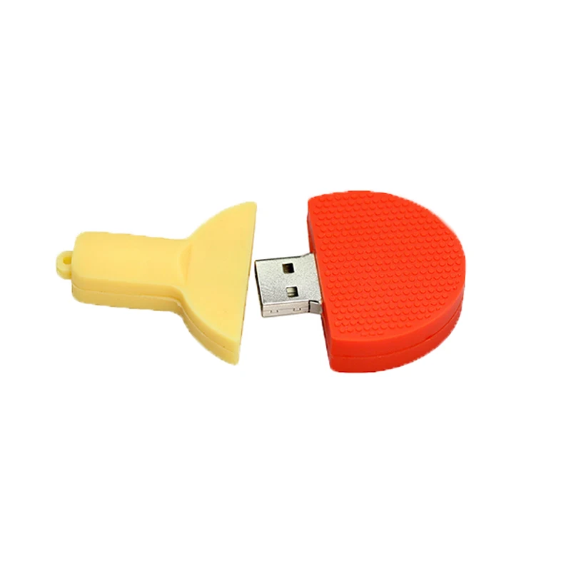 Pendrive Cartoon Ping Pong Balls Usb Pen Stick 8GB 16GB 32GB 64GB Usb Flash Drive Table Tennis Racket Usb Memory Stick Storage