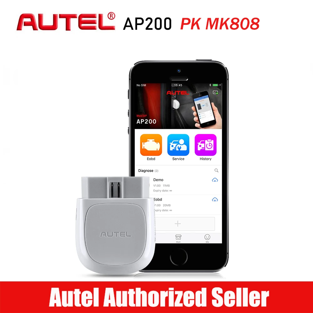 

Autel AP200 Bluetooth OBD2 Car Scanner Automotive Diagnostic Tool DIY Code Reader Autoscanner for IOS Android PK Maxicom MK808