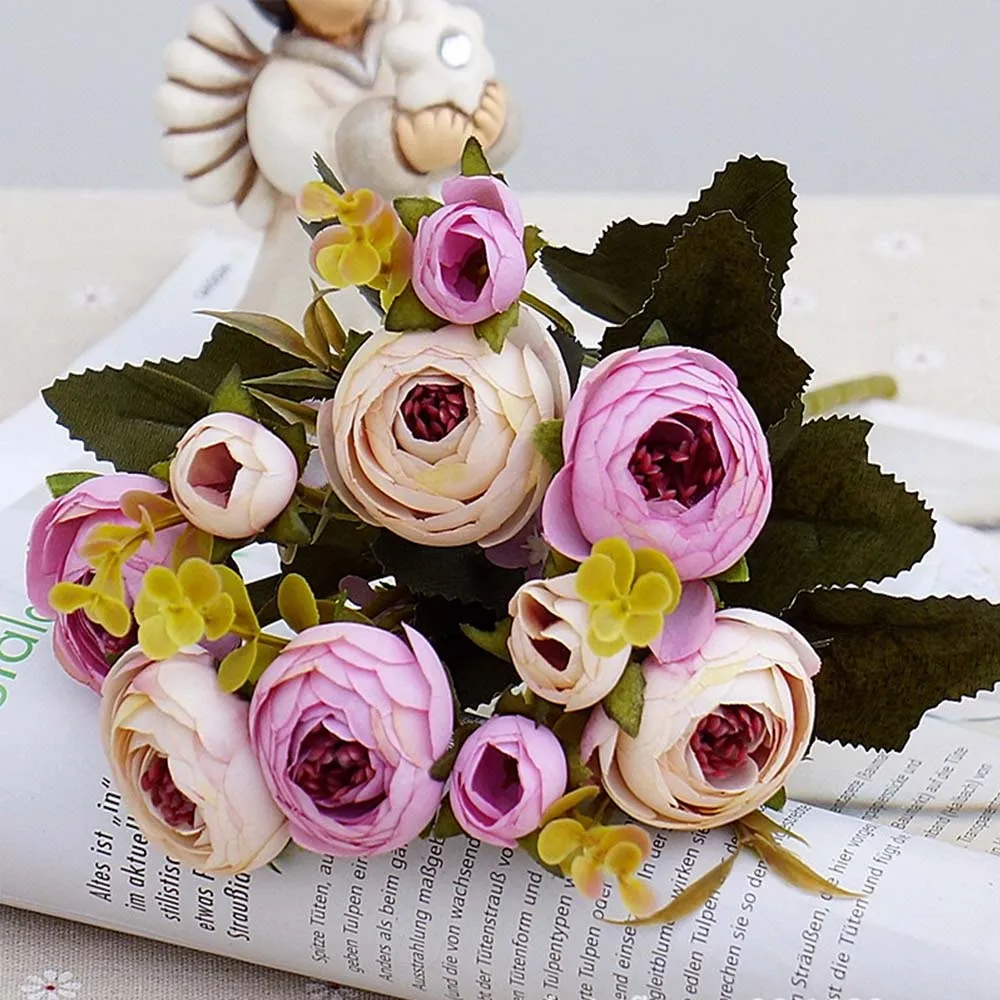 10heads-1-bundle-Silk-tea-roses-Bride-bouquet-for-Christmas-home-wedding-new-Year-decoration-fake (1)