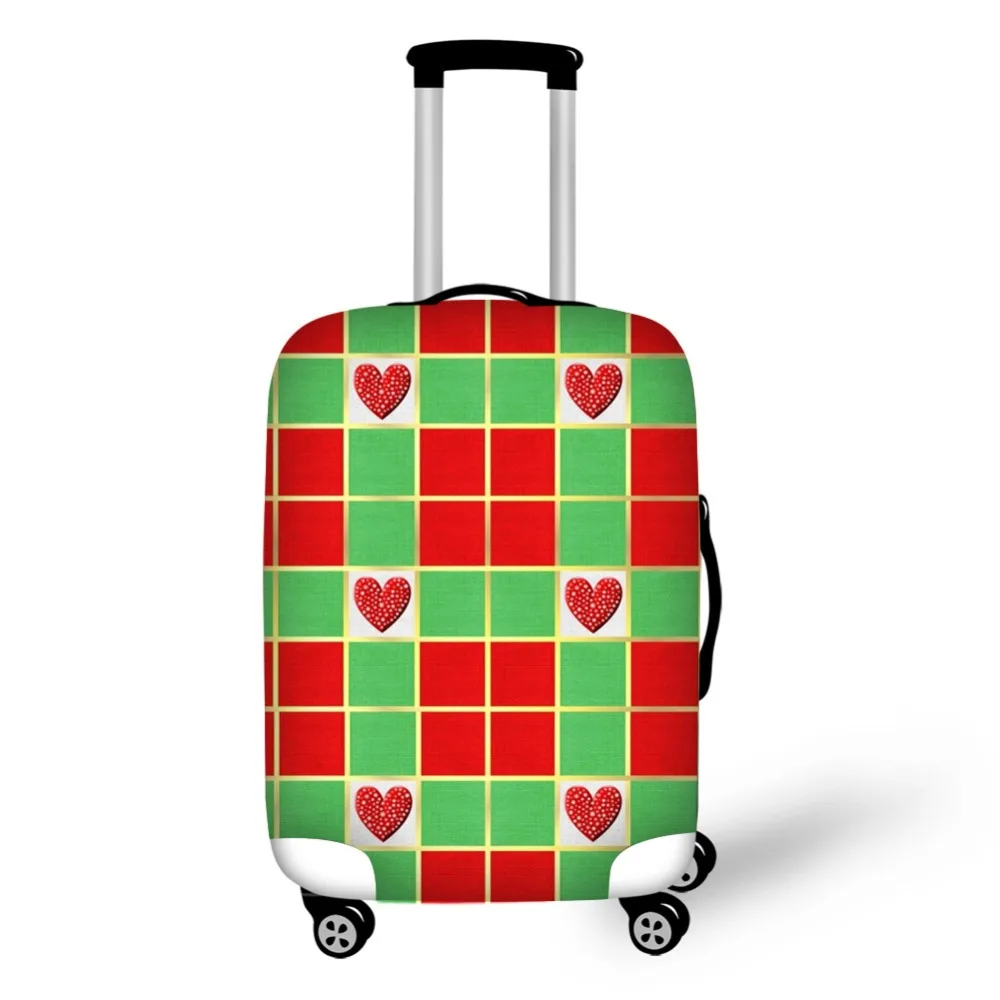 tartan design travel accessories suitcase protective covers 18-32 inch elastic luggage dust cover case stretchable Waterproof
