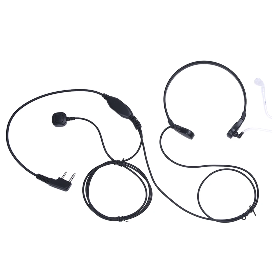 

Throat Vibration Mic Speaker w/ PTT Finger Button