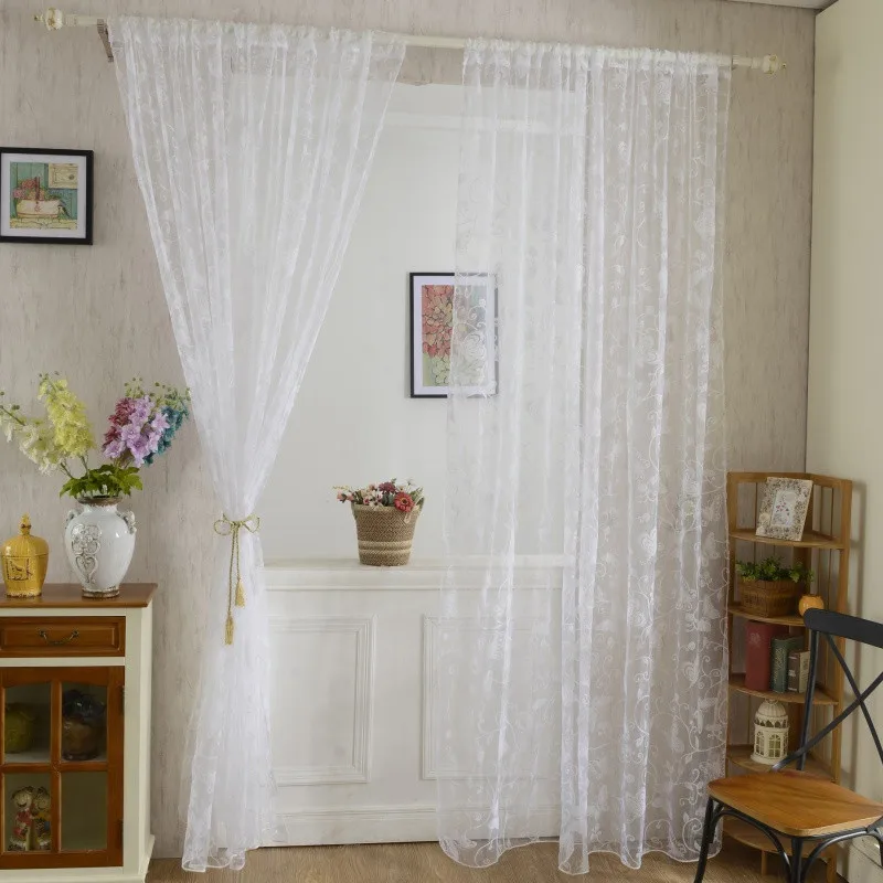 95 см* 200 см, тюлевые шторы с бабочками для салона, занавески с нитью для окна, занавески из пряжи, для гостиной, дверной шток, стиль полюса