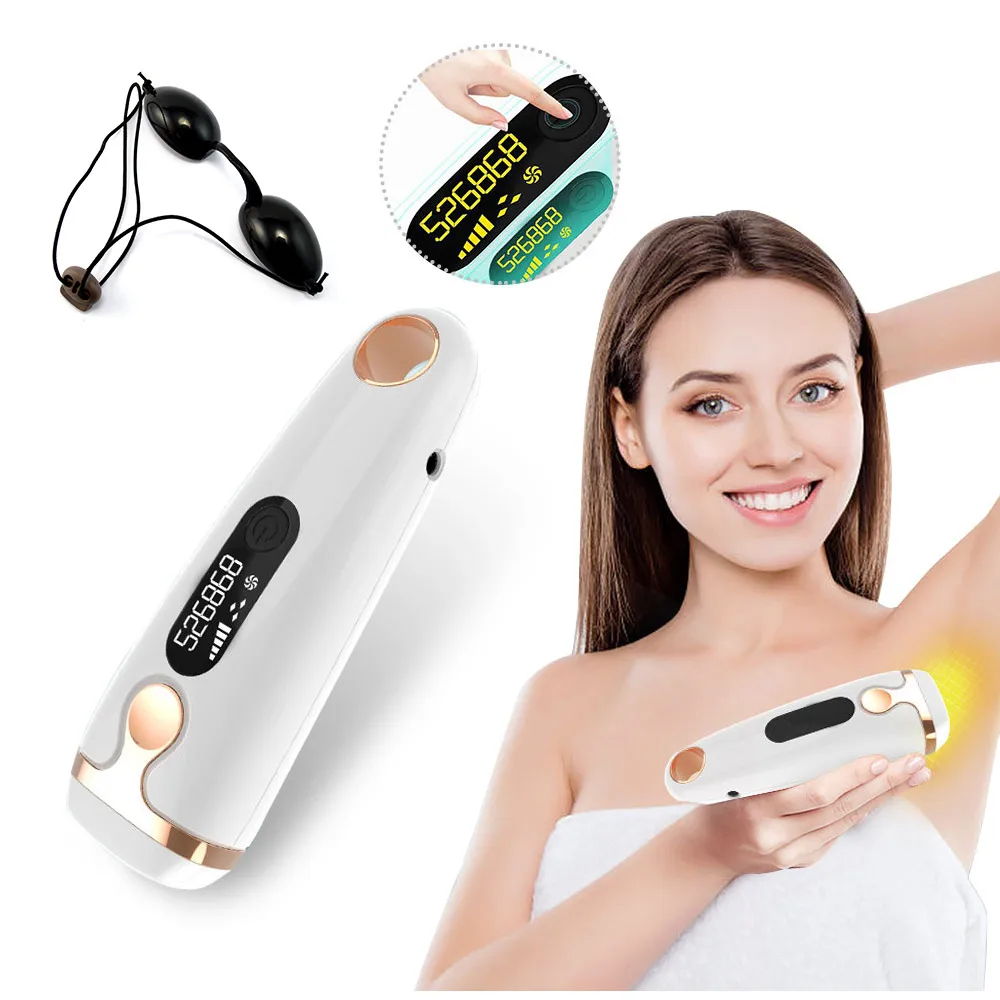 

IPL Hair Removal System 500000 Painless Laser Epilator Permanent Freezing Painless Body Hair Removal Bikini Trimmer LCD Display