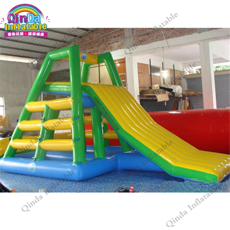 floating inflatable water slide 91