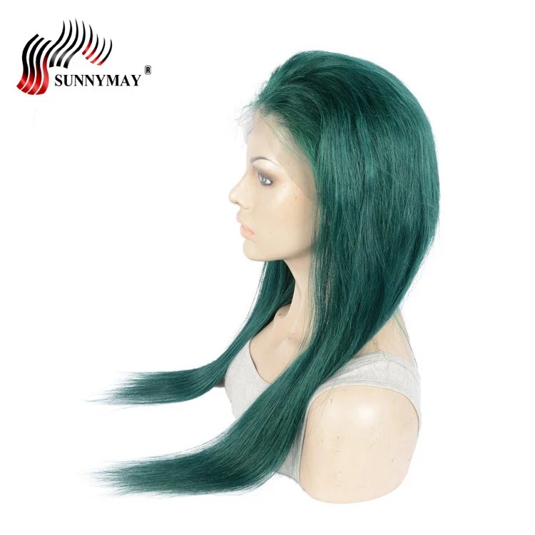 Sunnymay, зеленый цвет, полностью кружевные человеческие волосы, парики, бразильские волосы remy, прямые, предварительно выщипанные, полностью кружевные парики, клеевая крышка, Детские волосы