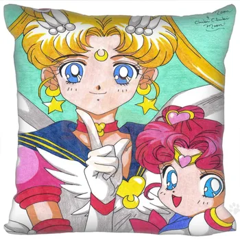 

Hot Custom Sailor chibi moon Pillow Case zipper 35x35cm 40x40cm 45x45cm 60x60cm two sides pillowcase Custom your image