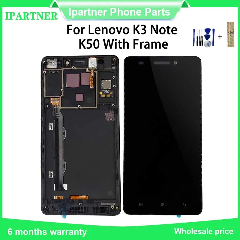 5 дюймов для Lenovo K3 Note K50-T5 с рамкой ЖК-дисплей сенсорный экран дигитайзер |