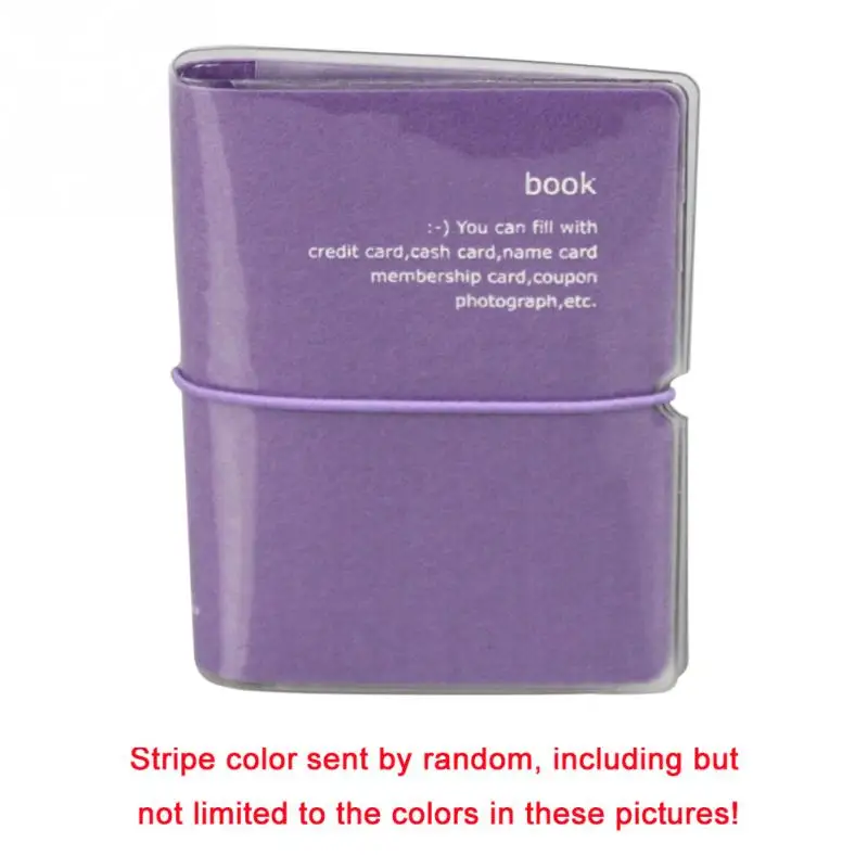 

Hot Sales Women Card Holder Convenient PVC Candy Color Simple 32 Card Slots Mini Card Case ID Credit Business Card for Lady