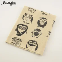 Booksew хлопок белье Ткань Совы Стиль Текстиль для дома Вышивание Материал tissu для сумка Скатерти Шторы украшения ZAKKA