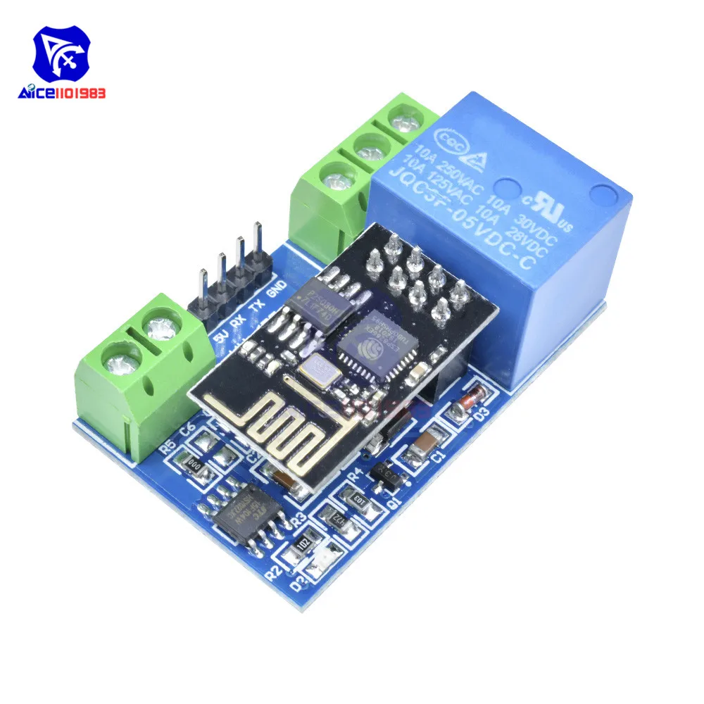 ESP8266 ESP 01 ESP01 DC 5V WIFI релейный модуль для Arduino Things Smart Home|relay module|wifi moduleapp phone |