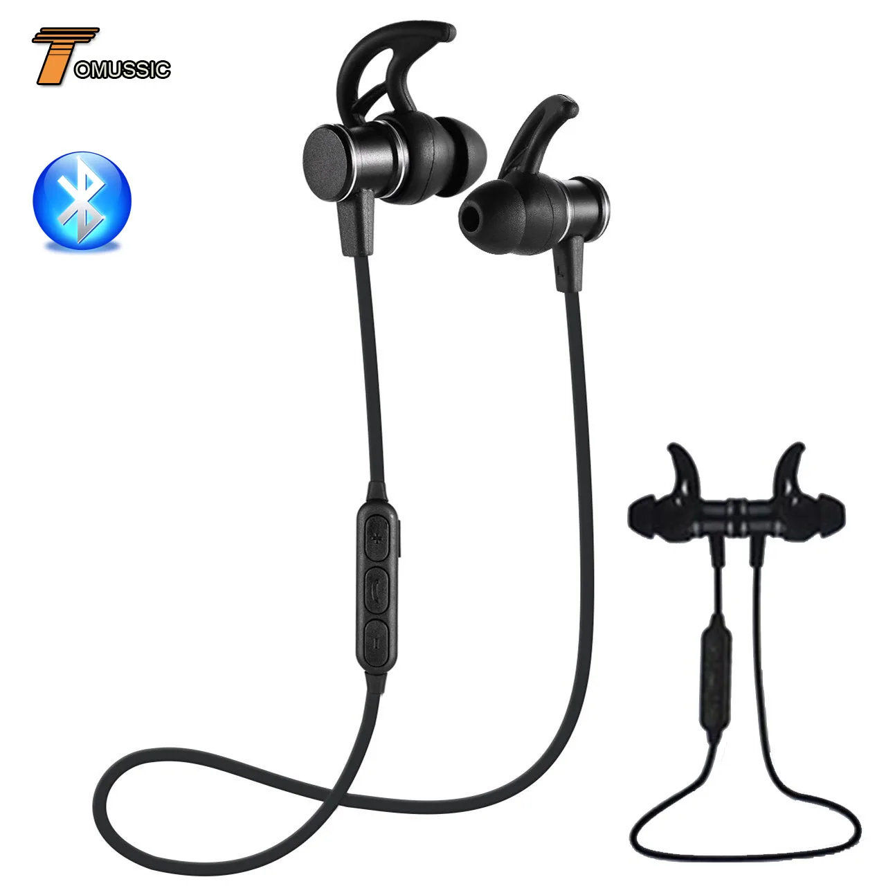 Magnetic Sport Bluetooth Earphone Bass Earbuds Earphones Wireless Headset For iPhone Samsung Huawei Xiaomi