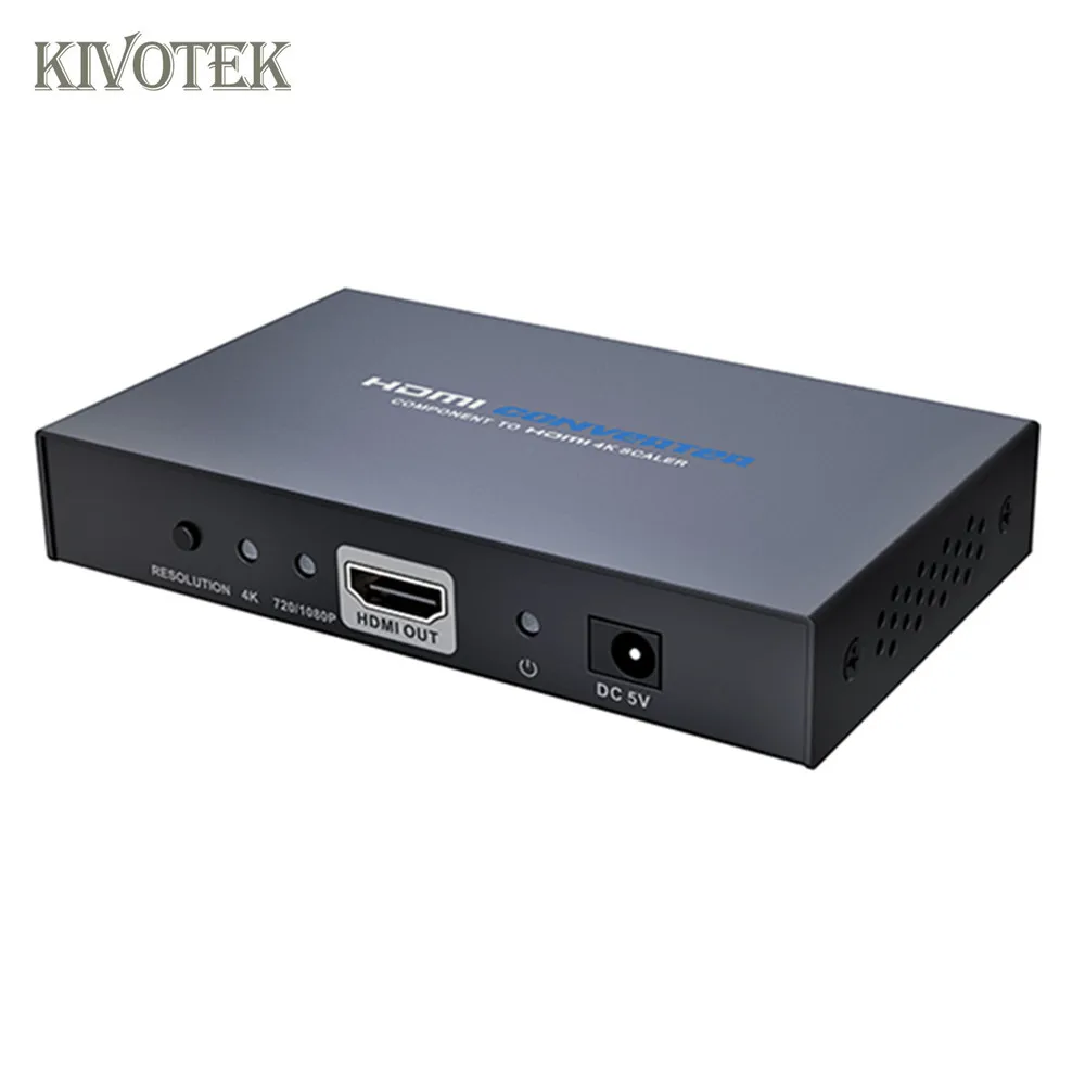 KIVOTEK Компонентный видео (YPbPr) к 4K HDMI скалер конвертер поддерживает высокий hdmi