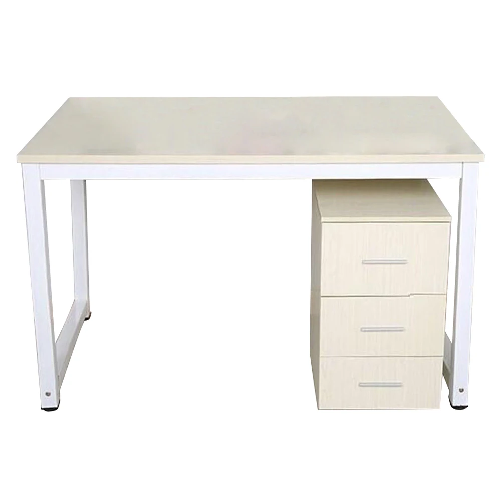 

Modern Metal Computer PC Home Office Desk / Study Table Bedroom Colour:Beige